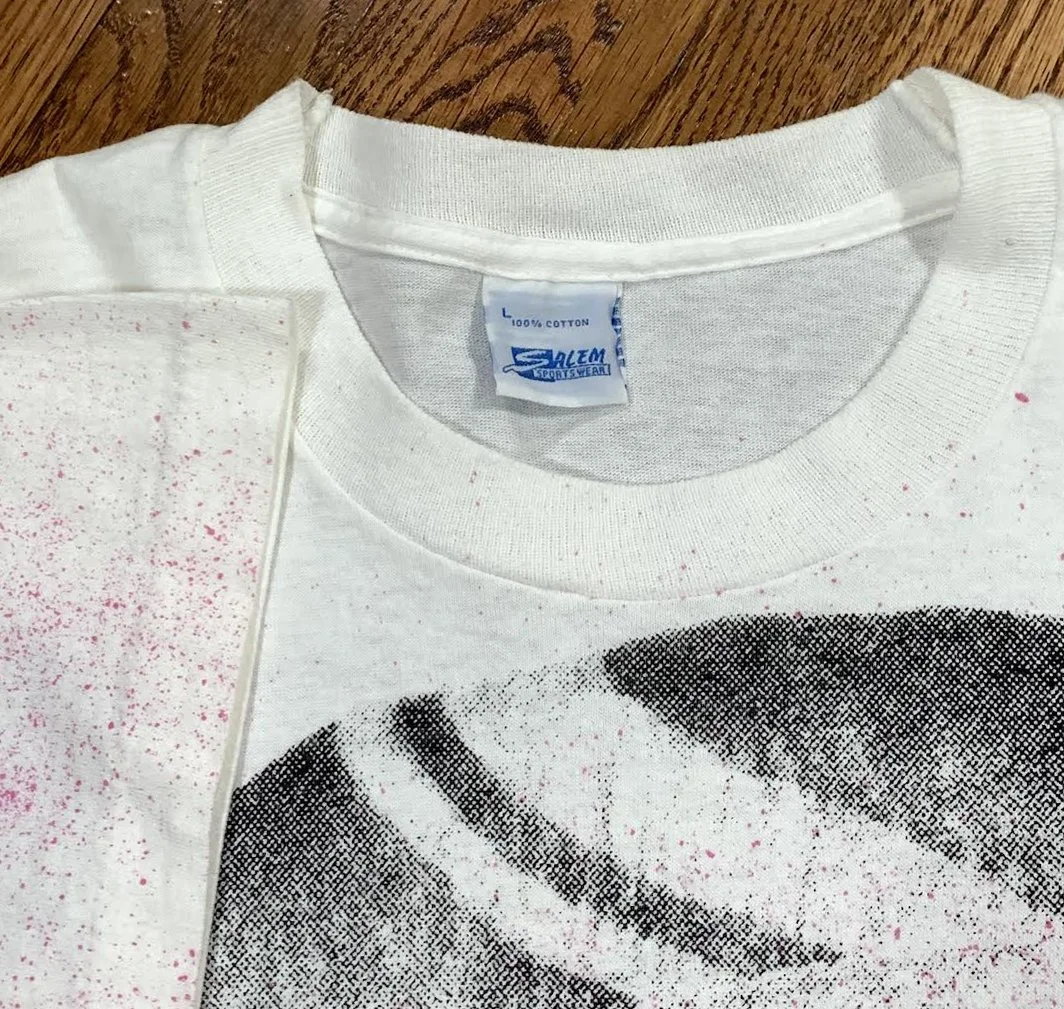 Vintage Salem Sportswear Cycling All Over Print T Shirt (Size L